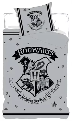 8: Sengetøj Harry Potter - 140x200 cm - Sengesæt med Hogwarts logo - Harry Potter sengetøj i 100% bomuld